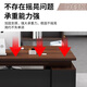 Huanyi desk boss desk and chair combination modern simple office president desk general manager desk supervisor desk gray oak length 160 + table width 60 + double side cabinets