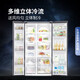 Samsung's new product in 2025 AI God 5 Series Refrigerator 655-liter super large capacity double-door refrigerator First-class energy efficiency AI energy saving dry and wet storage Home air-cooled frost-free refrigerator RS70F65P1FSC Haohan Black