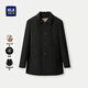HLA Hailan House Coat Men's Removable Liner Thickened Pure Wool Jacket Men's HWDAD4W017A Black 17 L 175/92AL Recommended 137~150 Jin Jin equals 0.5 kg