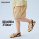 MQDMINI children's clothing children's shorts girls summer pants children's casual pants jellyfish-woven khaki 130