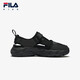 Fila Fila Children's Shoes Sandals 2025 Summer New Men's and Women's Baotou Breathable Velcro Sneakers Black-BK 33
