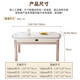 Shanglin spring dining table light luxury high-end solid wood dining table folding dining table home slate dining table #白光光1688 four tracks