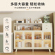 Sizhuge Kitchen Shelf Nordic Sideboard Microwave Oven Home Living Room Cabinet Home Solid Wood Multi-Function Storage Cabinet Wine Cabinet Single Door Model-Milk White