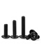 Black large flat head Phillips screw TM umbrella head semi-circular head screw Muru head flat head machine wire M3M4M5M6 M4*12200 pieces