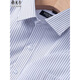 Генеральный директор Yageor Flagship Office Store 2025 Summer New Men's Short Sleadered Рубашка для бизнеса, без шкалера, полосы против морщин, дышащий DX6623 38 [100-120JIN [JIN равно 0,5 кг]]