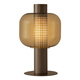 Hualeji table lamp bedroom bedside lamp light luxury high-end decoration Nordic modern simple glass designer living room high model room M1047 smoke gray large button switch
