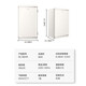 Midea Cheese Cube 96L single-door refrigerator retro easy-to-install refrigeration small and medium-sized household dormitory home rental home appliances first-class energy efficiency BC-96MR government subsidy