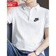 Nike Niket Shirt Men's Clothing 2025 Summer New Sportswear Модная повседневная короткая рукава удобная дышащая лацкана теннис PO FN3895-100/Размер один размер S (165/84A)