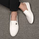 Cartelo (Kartel) [Weiches Leder] Herren Herbst Casual Lederschuhe Herrenleichte Beanie Schuhe weiche Sohle Schuhe Fahren 825 Weiß 39