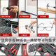 Kraftwell Home Reparación multifuncional Handicap Tool Herramienta de alimentación Conjunto de herramientas de hardware de panadería Batería doble Batería de litio de litio de 126 piezas P3893