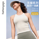 
Fan Sheng Yoga Leisure Sports Running Training Design Style Outdoor Slim and Beautiful Back Integrated Cup Vest Women's F14224 Songhu Blue_[Thin Material Soft and High Elasticity] S