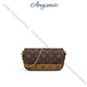
ANYSMIC Bag Women's Bag Luxury Brand Small Bag Chain Bag 2025 New Niche High-end Crossbody Bag Women's Square Bag Coffee