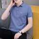 Hailan Business Niu Head Polo T-shirt Coton Pure Coton à manches courtes Cormeaux de revers d'été pour hommes Vêtements masculins masculins HEMPS HOMMINS GRY GRY 681 MODÈLE XL 120-135JIN [Jin est égal à 0,5 kg]