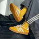 阿迪达斯 （adidas）gazelle 桑巴德训鞋T头麂皮男女款运动休闲复古板鞋HQ8716 棕黄@JI3523现货 顺丰速发 37