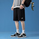Nike (Nike) Sportanzug Männer 2025 Sommer Neuer Modegolf Polo atmungsaktiven kurzärmeligen T-Shirt Casual Strick Shorts FN3895-010+DX0767-010 M