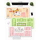 Original creative text mouse pad super large girl computer office home cartoon cute dormitory home custom table pad 14110 persimmon bear 600x300mm x 4mm