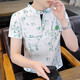 UNI QLO 2025 new summer half-sleeved men's short-sleeved polo shirt T-shirt trend F9215 black M