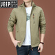 JEEP SPIRIT charge jacket men spring and autumn men outdoor American windproof waterproof windbreaker men men autumn sports jacket khaki 9898 plus velvet model M