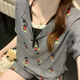 Pyjamas de style Victoria avec poitrine pour femmes pour l'été mince en dentelle sexy mignon shorts de dessin 2025 Nouveaux vêtements de maison A15254 arc fixe poitrine poitrine 2xl