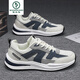 Woodpecker high-end large-size men's shoes summer new sports shoes breathable shoes men's casual and comfortable daddy shoes trendy shoes H9903/white and blue mesh 45