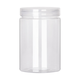 Panizhe Plastikglas Haustiernahrung Grade Versiegelte Glas verdickte Weitmundflasche mit Kaffeefarbe Deckel Süßigkeiten kleiner Meeresfrüchte Verpackungseimer 5,5 x 8,5 cm 16 g brauner Deckel 1098 Stücke