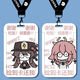 Wanderer Nasi Daleiding General Wendy Student Campus Q version card set Bus card meal card school card access control card b9195 tinari Campus card set + long lanyard