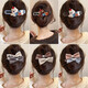 Light luxury bow duckbill hairpin for women 2025 new high-end one-word clip on the back of the head, grabber hairpin gift 1# Cherry White Puppy Duck Clip