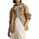
Ralph Lauren SS25 solid color pony logo loose hooded jacket jacket for women brown yellow brown yellow XS
