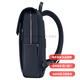 
Samsonite LOFFICE brand logo flip opening and closing fabric cow leather backpack women's style navy blue fashion basic package (bag)