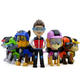 Paw Patrol Toy Set Patrol Rescue Dog Doll Ensemble de chiens déformés Ensemble complet de 6 chiens transformés de haute qualité + 1 coffret cadeau Captain Ryder Emballage sans chute de peinture