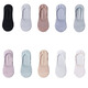 Yalu Socks Frauenbootsocken Sommer dünne Low -Top -Socken unglippelt nicht durchgesickertes leichter Mund Ins Trendy Invisible Socken 10 Farbe Hohlige Frauen unsichtbare Socken - zufällig 1 Paar