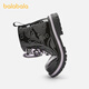 Balabala children's shoes children's boots Martin boots girls 2025 new autumn and winter short boots trend Sanrio IP black 90001 30 (foot length 18.3-18.7/inner length 19.7)