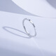 Saturday Fu PT950 platinum ring women's simple plain ring birthday gift B018507 No. 23, about 1.72g