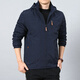 
VIIBEST9898 Cross-border casual jacket autumn and winter outdoor windproof charge plus velvet hooded casual jacket sports clip black M