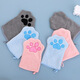 Pet towel glove type dog special quick-drying absorbent cleaning towel cat bath towel pet supplies blue 22*15cm (single pack)