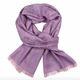 Gucci (GUCCI) Double G double-sided woven pattern, tassel shawl, wool scarf, same style for men and women, New Year gift for couples, light purple 165904-3G646-5372
