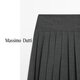 Massimo Dutti autumn new product 20205 women's clothing elegant and high-end simple style box pleated skirt 05257504 dark gray XS (34) (165/62A)