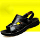 Hot Air Farn (Refengmai) Sandalen echte Leder-Strandschuhe der Herren-Sandalen für Gelegenheitssandalen Zehenschicht Kuhlattenleder Nicht-Schlupf-Rindfleisch-Sehnen-Sohle Vaters Schuhe Herrenschuhe 9928 Brown 38