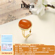 Dara beeswax ring open single ring S925 silver gold-plated old wax women's ring for mother in the year of birth, Chinese Valentine's Day gift for girlfriend