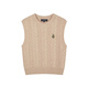 Teenie Weenie Bear Sweater Women's 2025 Autumn New Simple Fashion Simple Simple Smart Mleeveless Chalss