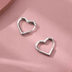 Nilan Fat Donglai same style pt950 platinum earrings for women PT950 summer love earrings 2024 new platinum earrings earrings love earrings