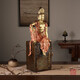 La statue en bronze du maître de bronze Guanyin Bodhisattva Statues du Bouddha pour les dieux de la maison Dieux du salon Décoration Décoration du bureau Artisanat Art Statue Ornements 2691 Heart Sutra Guanyin [Ancient Tea Bronze Color Cut Gold]