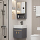 
JOMOO space aluminum bathroom wall-mounted wash basin bathroom cabinet combination ceramic basin household wash basin dg 4837 main cabinet + ceramic basin + faucet
