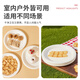 Fresh Life Disposable Dinner Plate Food Grade Medium Deep Dish Dinner Plate Camping Tableware Sugar Cane Pulp Biodegradable Large Paper Plate 20 pcs