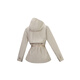Kolon Sportkolon Sport Commentaire Couleur solide extérieur sport décontracté veste à capuche à capuche pour femmes taupe gr m