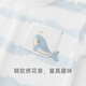 Guaiqi Bear boys and girls baby short-sleeved shorts summer cotton suit baby thin clothes pants split out two-piece set beige gradient stripes 90