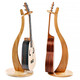 Supug Guitar Guitar Guitar Pise Ukulele Vertical Ukulele Free Punch-Type Guitar Colocation Ritting Stand de violín Rack colgante Bamboo Guitar Guitar Rack + Style Stand