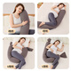 Xulin Japan Pregnancy Pillow Removable and Washable Waist Side Sleeping Pillow Special for Sleeping to Support the Abdominal Back Pillow and Clamp Legs for Full Pregnancy Rebound Dark Brown Scientific 5-Point Zones to Support the Abdomen without Hanging