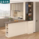 JPHZNB Cocina personalizada Mesa Middle Island Bar Gabinete de partición Gabinete lateral de comedor Cabinete de vino Integrado Gabinete de almacenamiento 9G374 Estilo 12 (sin luces y sin enchufe) 1478*60