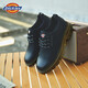 Dickies zapatos casuales para hombres zapatos de trabajo de cuero para hombres zapatos de trabajo británicos retro para hombres negros 41